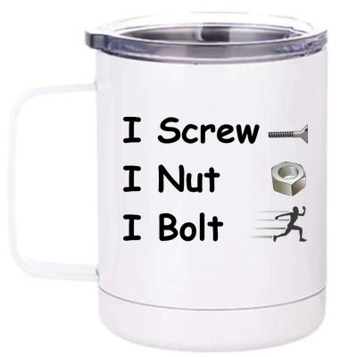 Screw A Nut Bolt 12 oz Stainless Steel Tumbler Cup