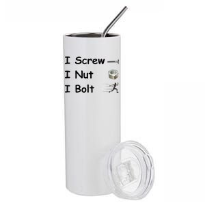 Screw A Nut Bolt Stainless Steel Tumbler