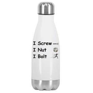 Screw A Nut Bolt Stainless Steel Insulated Water Bottle