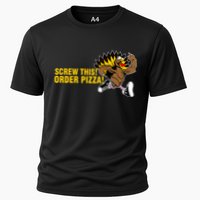 Screw This Order Pizza Turkey Running Performance Shirt