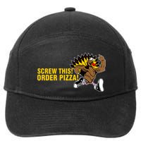 Screw This Order Pizza Turkey Running 7-Panel Snapback Hat