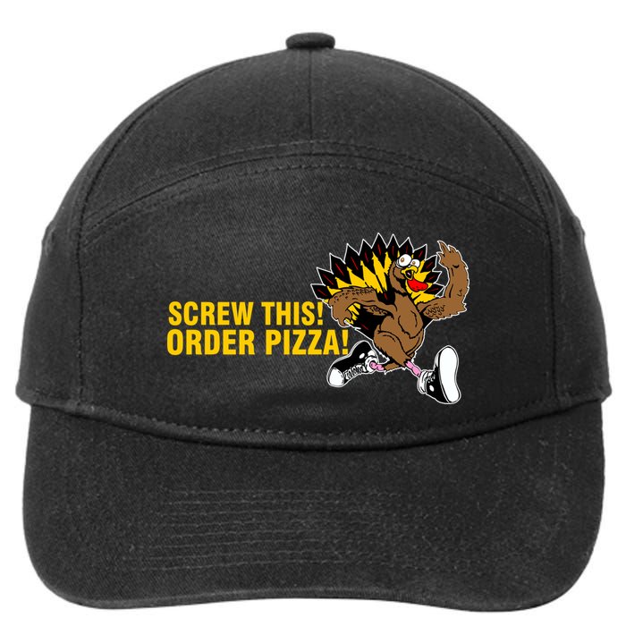 Screw This Order Pizza Turkey Running 7-Panel Snapback Hat