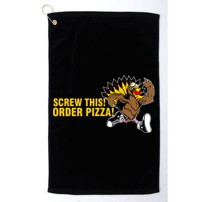 Screw This Order Pizza Turkey Running Golf Towel