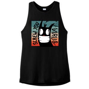 Screw You Virus Cat Ladies PosiCharge Tri-Blend Wicking Tank