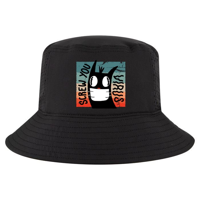 Screw You Virus Cat Cool Comfort Performance Bucket Hat