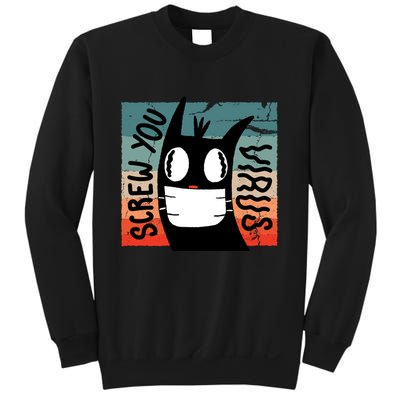 Screw You Virus Cat Sweatshirt