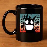 Screw You Virus Cat 11oz C Handle Ceramic Mug