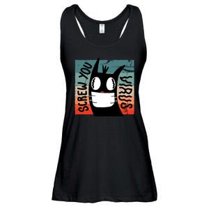 Screw You Virus Cat Ladies Essential Flowy Tank