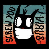 Screw You Virus Cat 16 in Basic Backpack