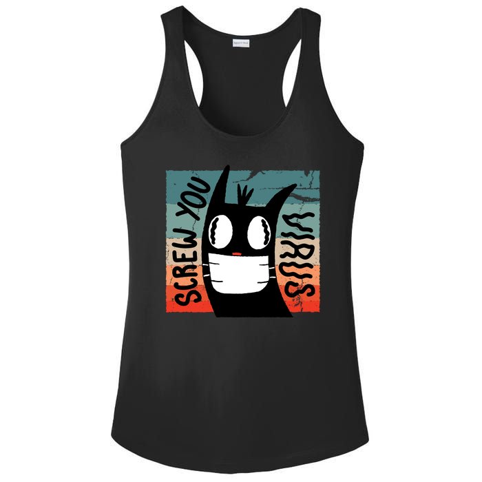 Screw You Virus Cat Ladies PosiCharge Competitor Racerback Tank