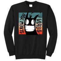 Screw You Virus Cat Tall Sweatshirt