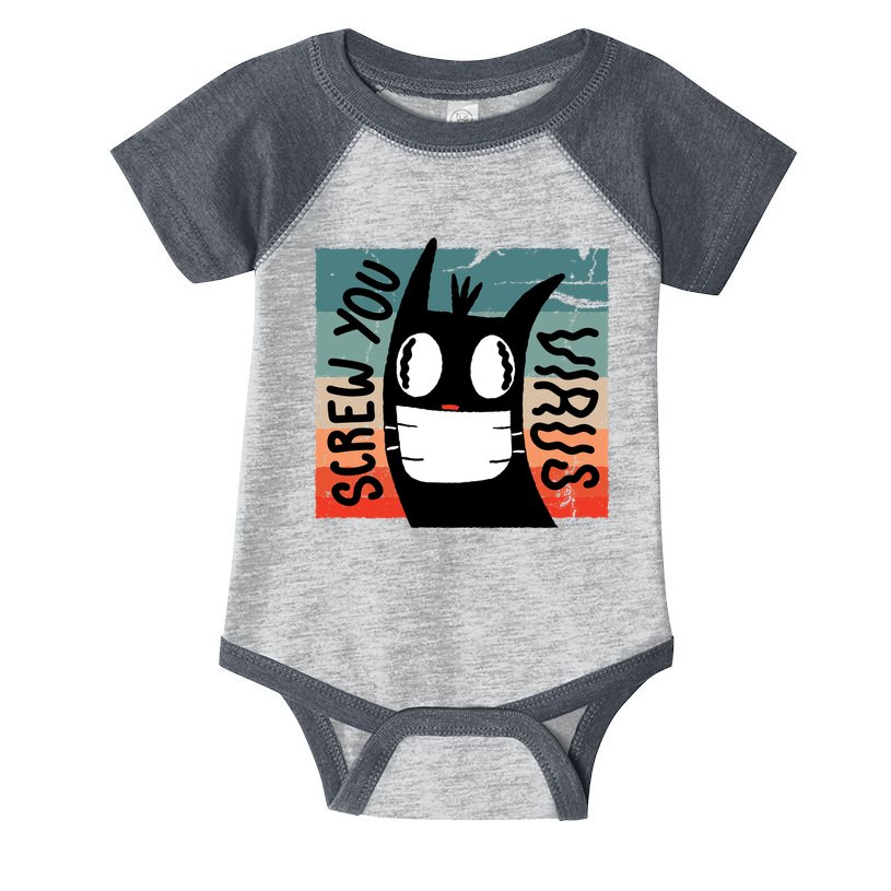 Screw You Virus Cat Infant Baby Jersey Bodysuit