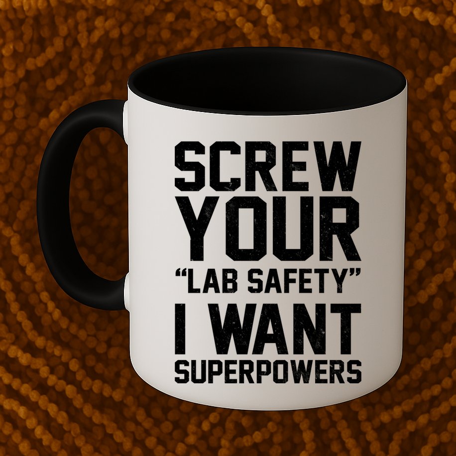 Screw Your Lab Safety I Want Superpowers Mug
