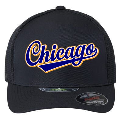 Script Chicago Logo Flexfit Unipanel Trucker Cap