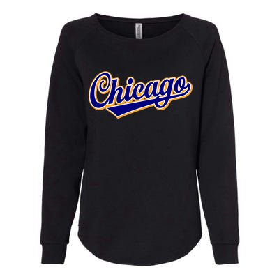 Script Chicago Logo Womens California Wash Sweatshirt