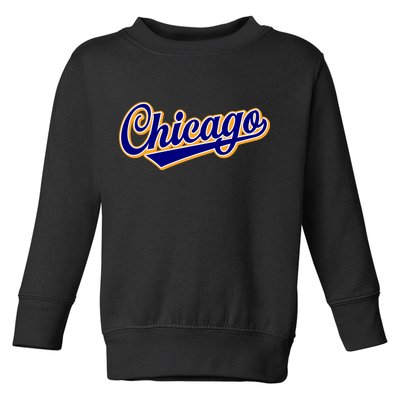 Script Chicago Logo Toddler Sweatshirt