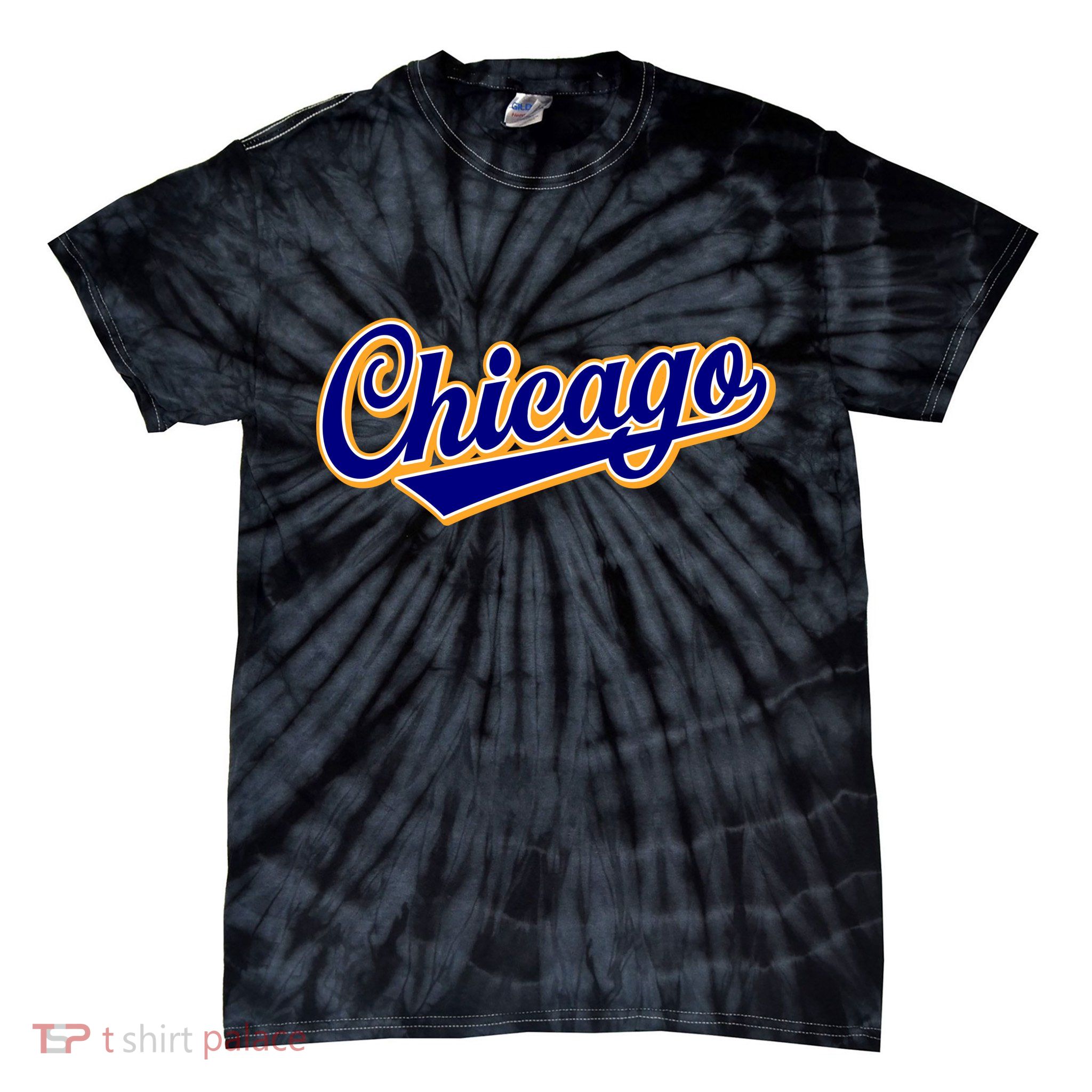 Script Chicago Logo Tie-Dye T-Shirt