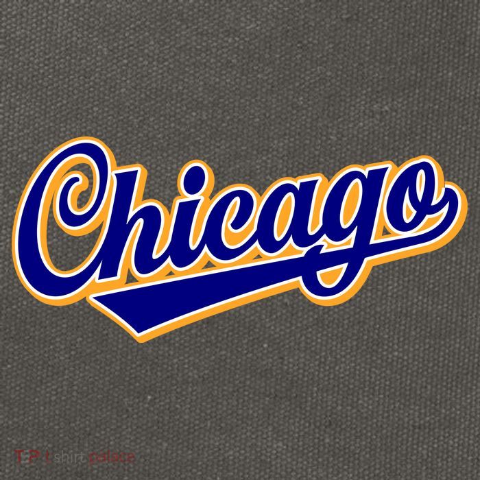 Script Chicago Logo Cotton Canvas Backpack