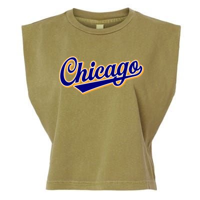 Script Chicago Logo Garment-Dyed Women's Muscle Tee