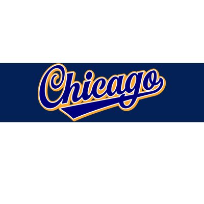 Script Chicago Logo Bumper Sticker