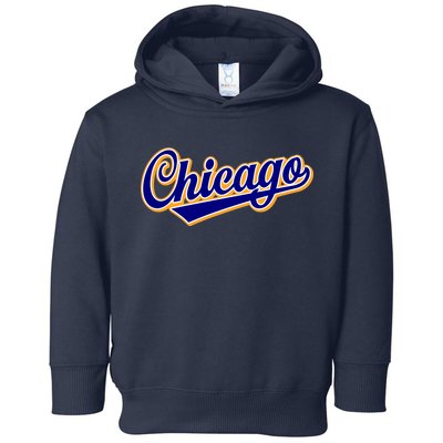 Script Chicago Logo Toddler Hoodie