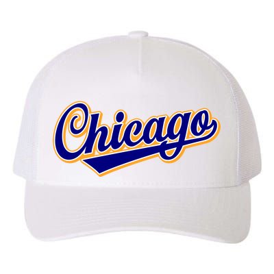 Script Chicago Logo Yupoong Adult 5-Panel Trucker Hat