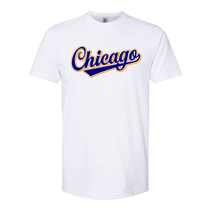 Script Chicago Logo Softstyle CVC T-Shirt