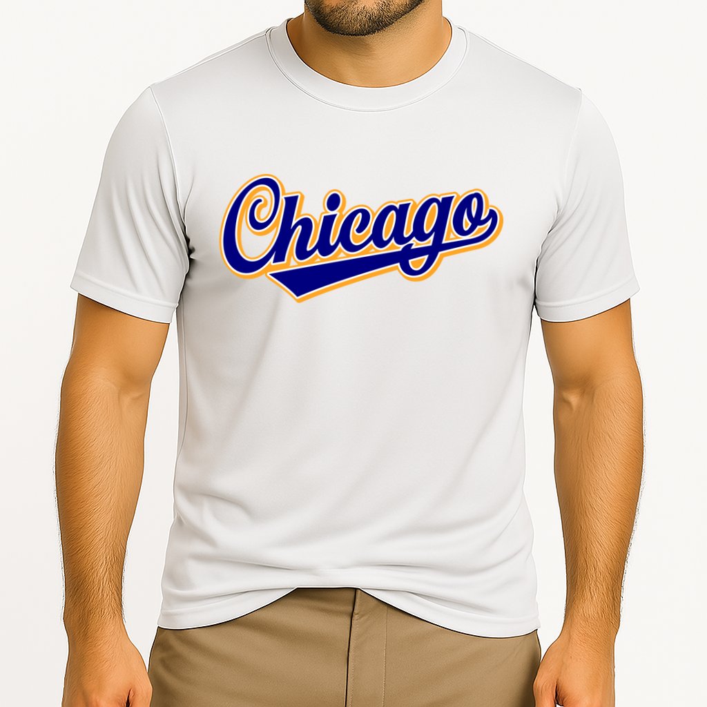 Script Chicago Logo Performance Shirt