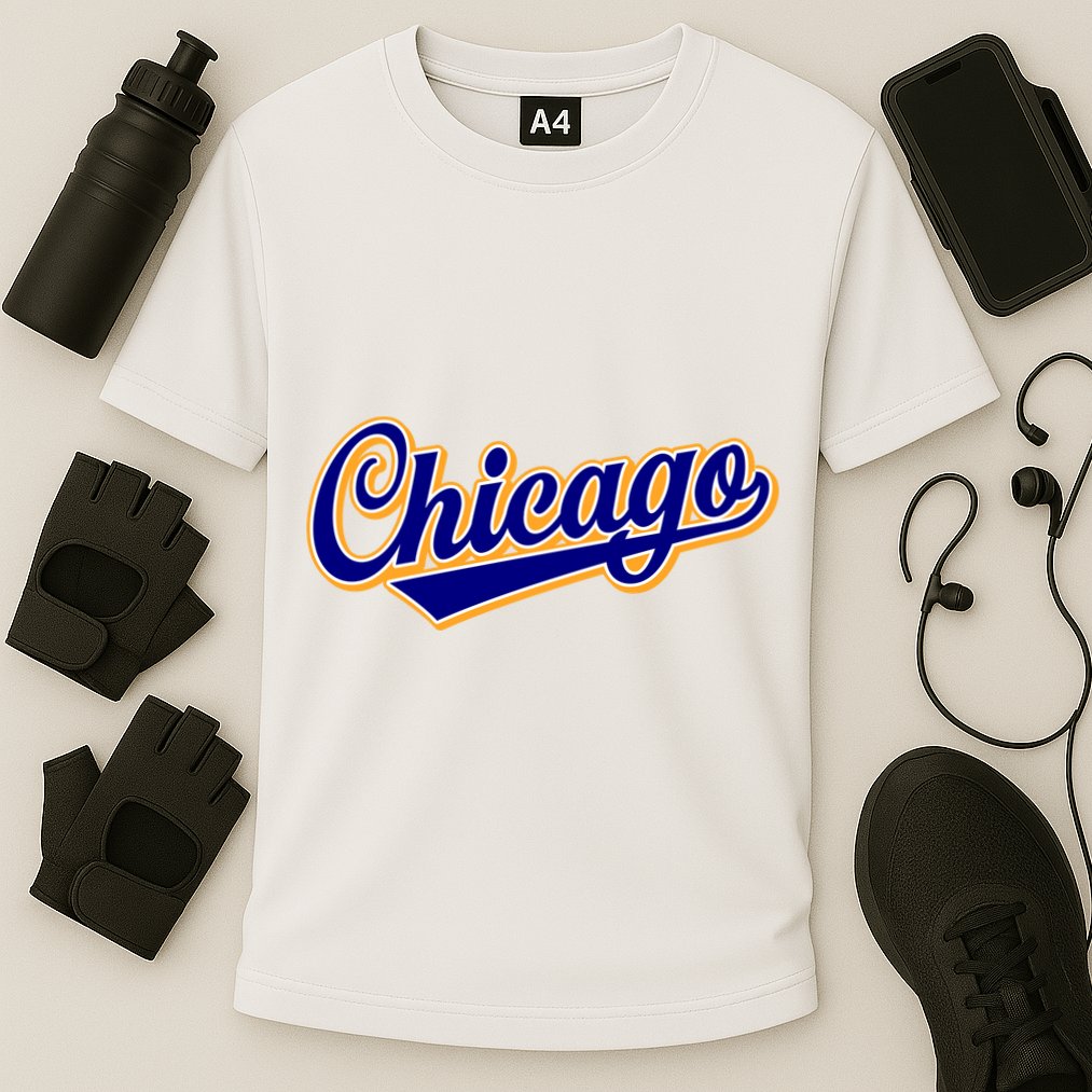 Script Chicago Logo Performance Shirt