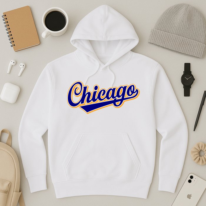 Script Chicago Logo Hoodie
