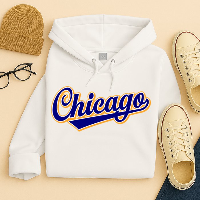 Script Chicago Logo Hoodie