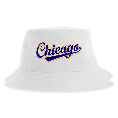 Script Chicago Logo Sustainable Bucket Hat