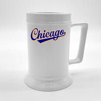 Script Chicago Logo Beer Stein