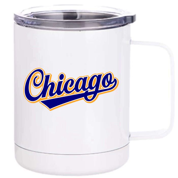 Script Chicago Logo 12 oz Stainless Steel Tumbler Cup