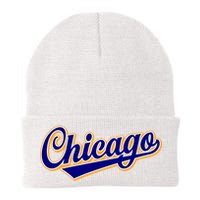 Script Chicago Logo Knit Cap Winter Beanie