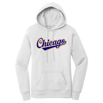 Script Chicago Logo Women's Pullover Hoodie