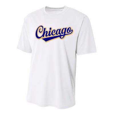 Script Chicago Logo Performance Sprint T-Shirt