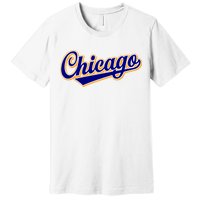 Script Chicago Logo Premium T-Shirt