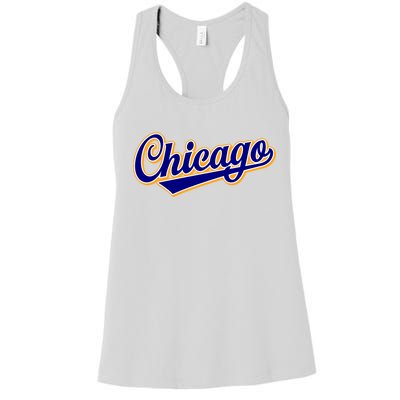 Script Chicago Logo Women's Racerback Tank