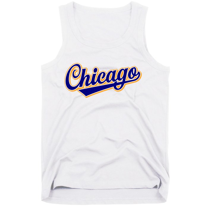 Script Chicago Logo Tank Top