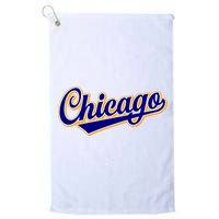 Script Chicago Logo Platinum Collection Golf Towel