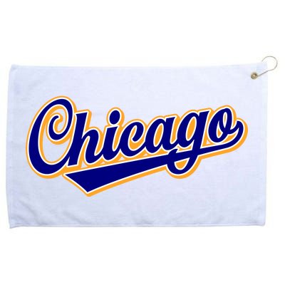 Script Chicago Logo Grommeted Golf Towel