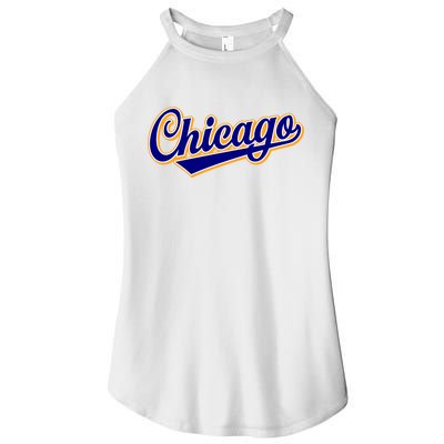 Script Chicago Logo Women's Perfect Tri Rocker Tank