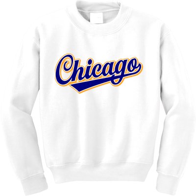 Script Chicago Logo Kids Sweatshirt
