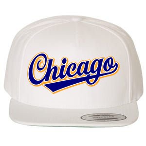 Script Chicago Logo Wool Snapback Cap