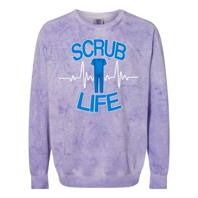 Scrub Life Colorblast Crewneck Sweatshirt