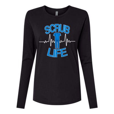 Scrub Life Womens Cotton Relaxed Long Sleeve T-Shirt