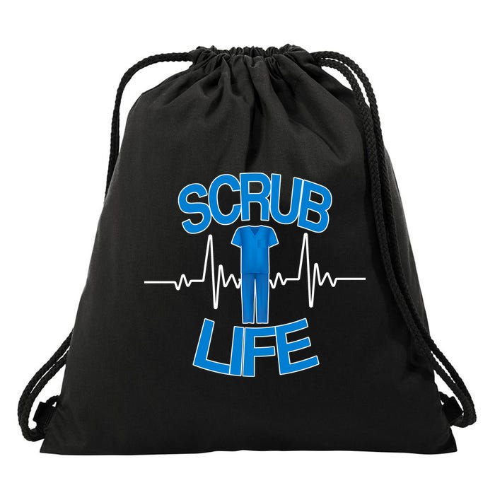 Scrub Life Drawstring Bag