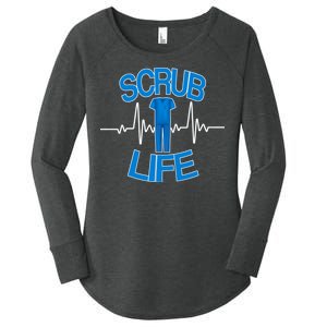 Scrub Life Women's Perfect Tri Tunic Long Sleeve Shirt