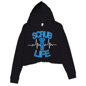 Scrub Life Crop Fleece Hoodie